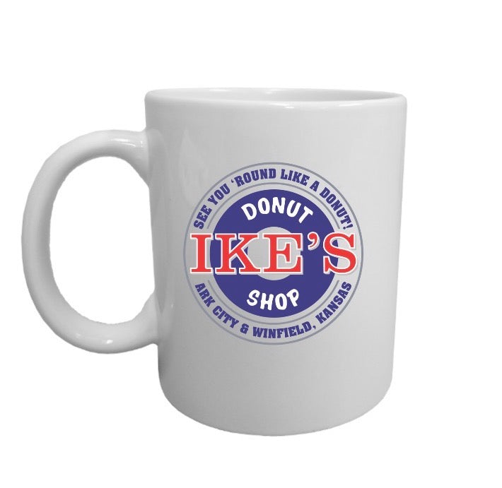 “See you around like a donut” Ike’s Coffee Mug