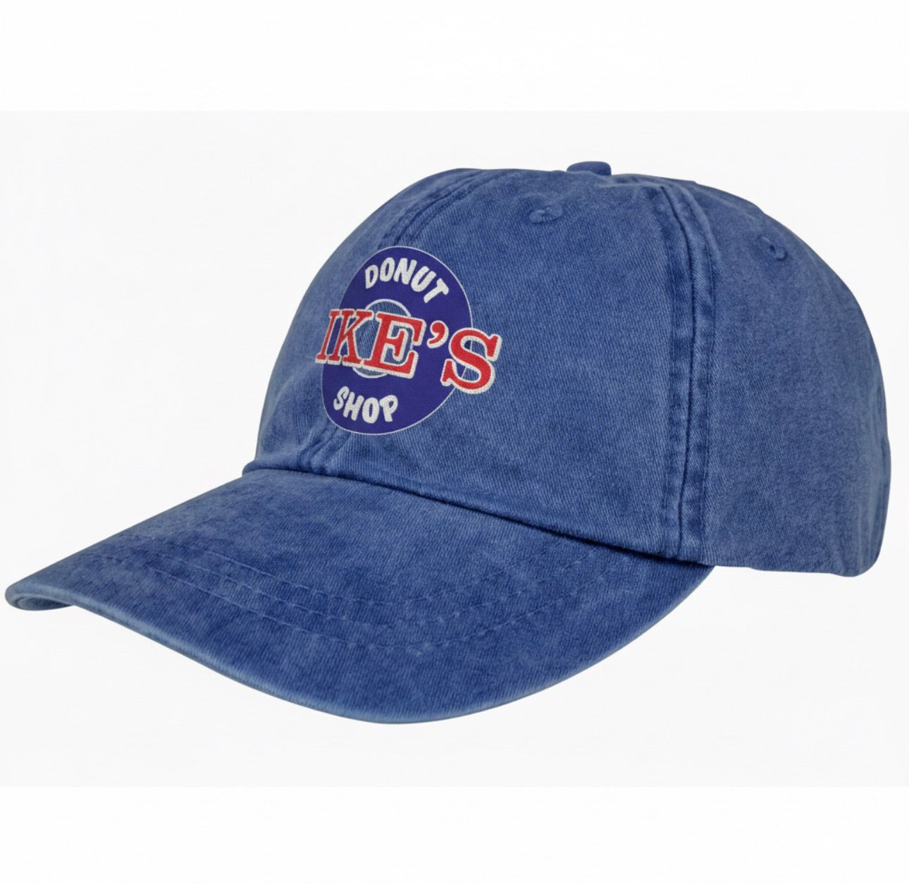Denim Blue Embroidered Hat