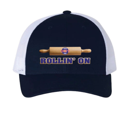 Navy Blue Trucker Hat “Rollin’ On”